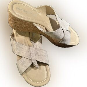 Donald J. Pliner Arya Cork Wedge Sandals Size 9